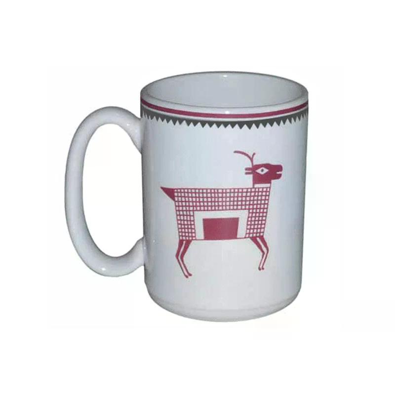 15 oz Mug, Antelope - Maroon