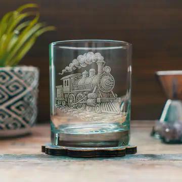 Locomotive Train Glass