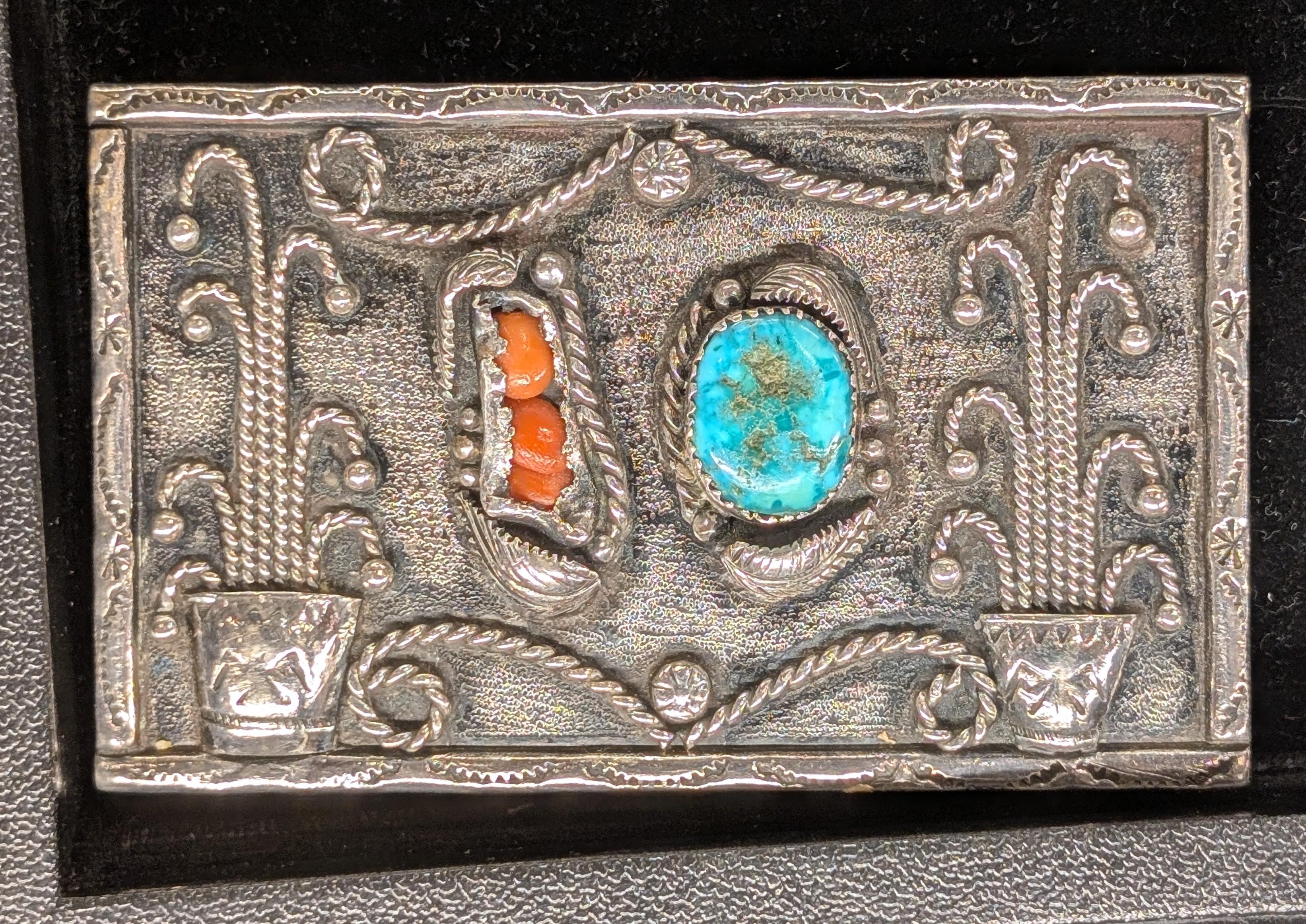 Vintage Belt Buckle w Corn, FA