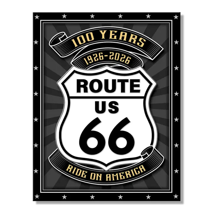 Route 66 - 100 Years Tin Sign