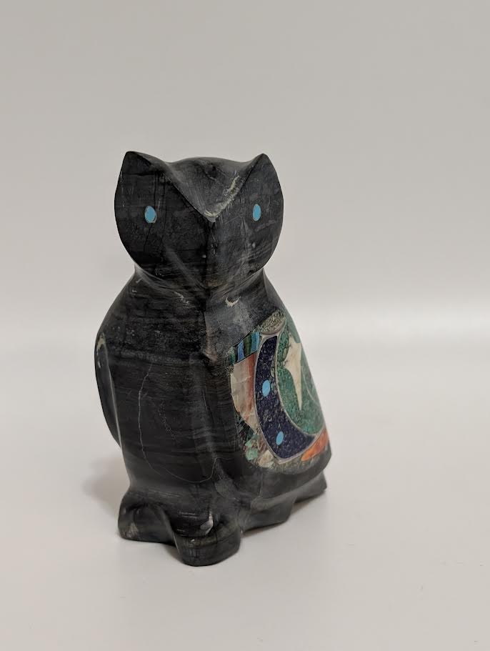 Inlay Zuni Fetish Owl, J Quam