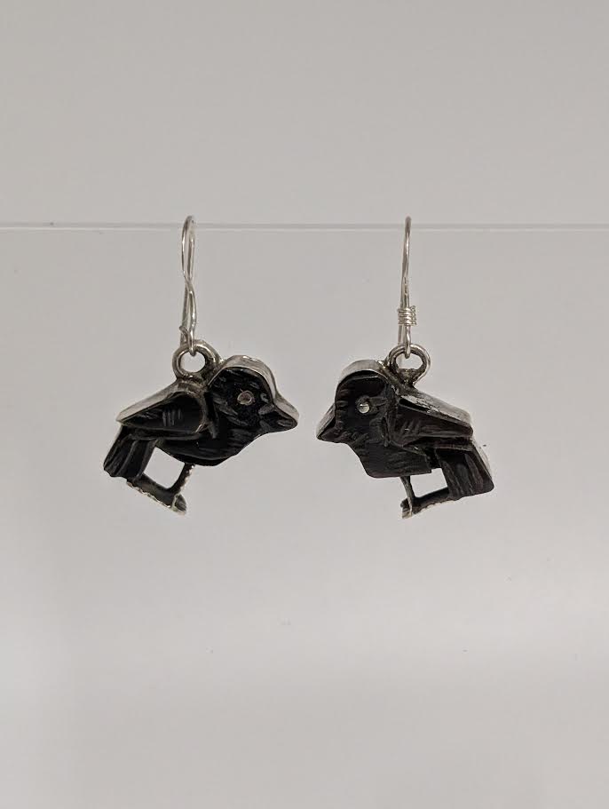Small Raven Earrings