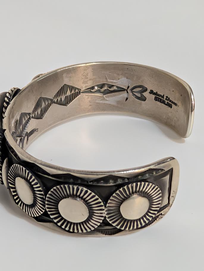 Roland Dixson Bracelet Sterling Silver and Turquoise