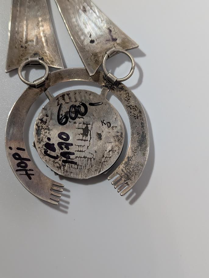 1970s Hopi Necklace, Sterling Silver, KD