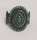 1960's Turquoise Zuni Needle Point Bracelet, B Etsate