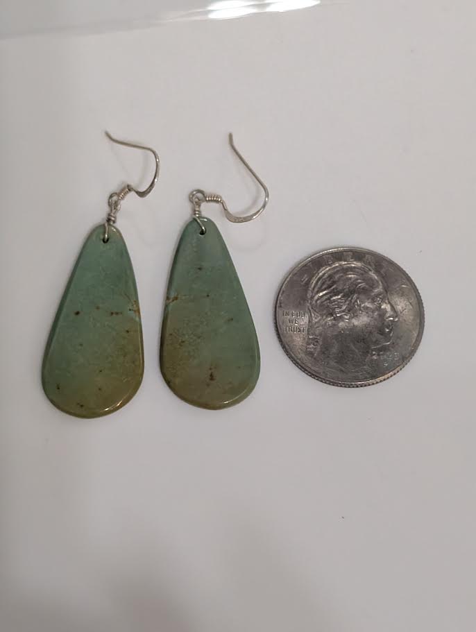Green Slab Earrings