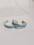Inlay Turquoise Hoops, Tina Haloo