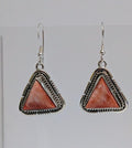 Triangle Spiny Oyster Earrings, KY .925