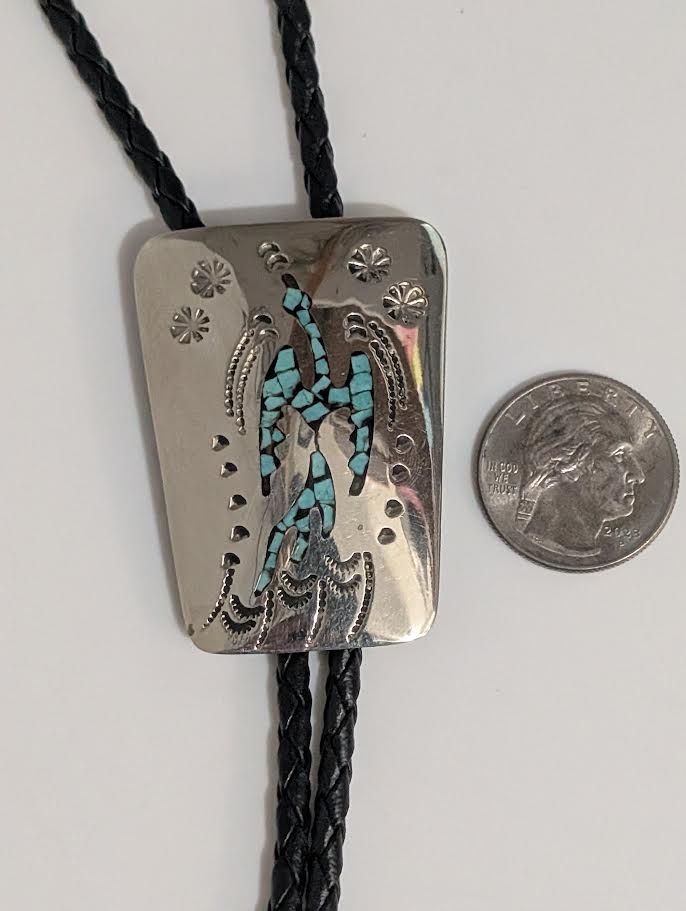 Turquoise Chip Inlay Bolo