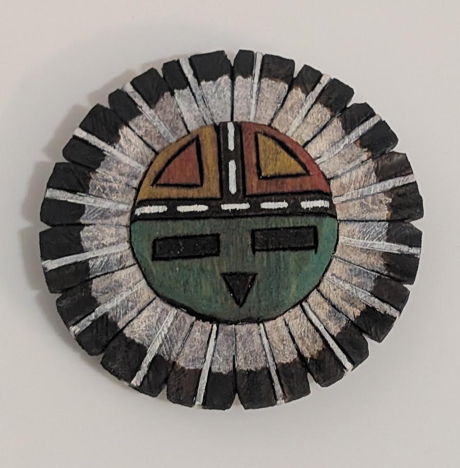 Hopi Sun God Magnet, D Masawytewa