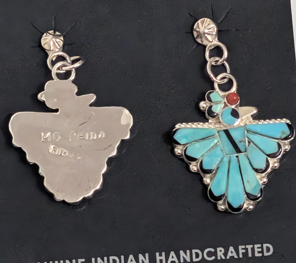 Michelle Peina Turquoise Bird Earrings