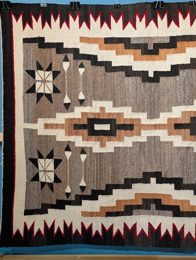 1930's Navajo Rug,Klagetoh 50"x61" (Unknown artist)