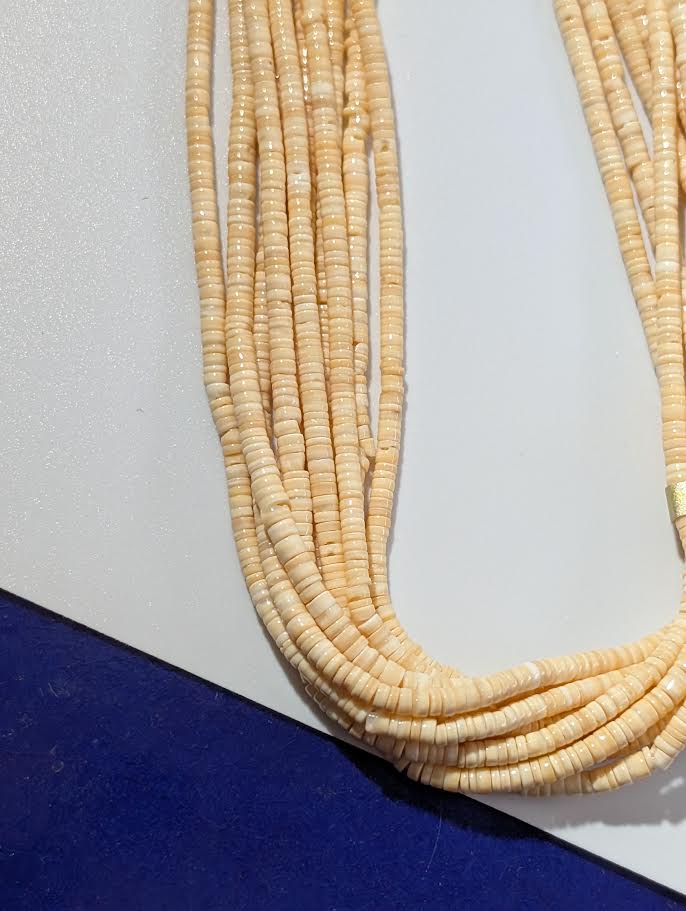 Santa Domingo bead necklace, 10 Strand