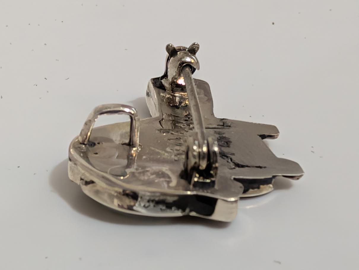 Inlay Turtle Pin/Pendant, K Shebola