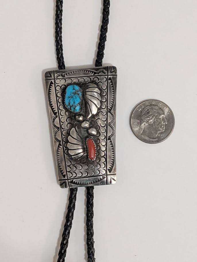 Coral/Turquoise Bolo