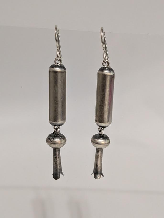 Sterling Silver Bead w Squash Blossom at bottom
