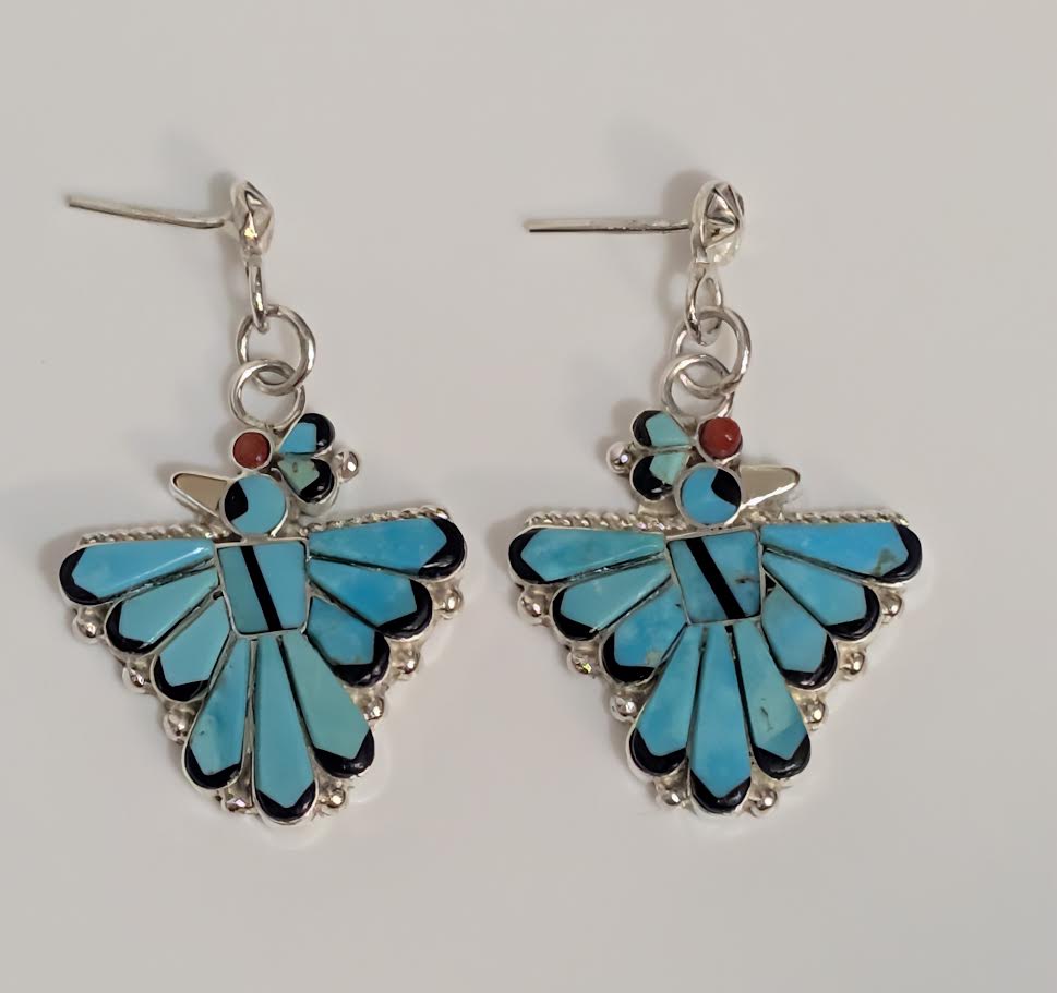 Michelle Peina Turquoise Bird Earrings