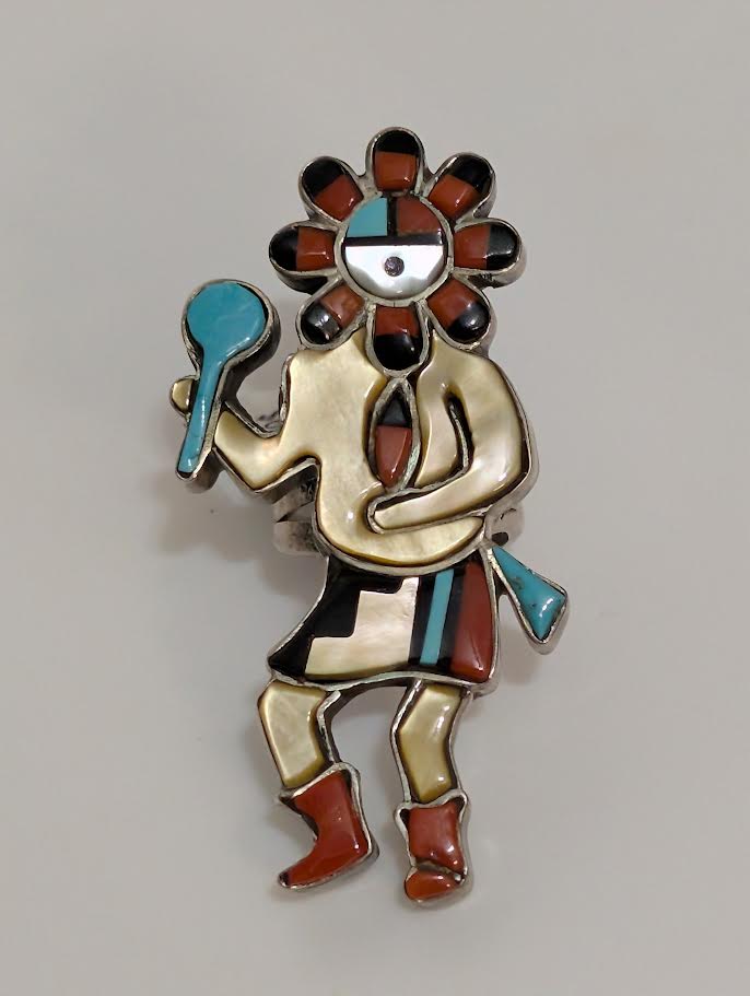 Patsy Spencer Inlay Kachina Ring