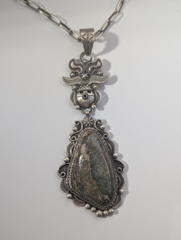 Damale Turquoise Kachina Necklace, CE