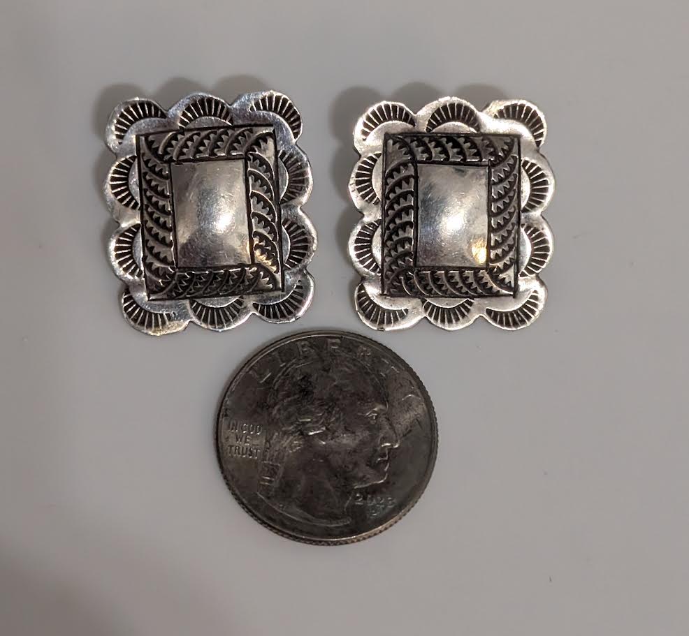 Rectangular Post earrings