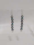 Sterling silver and Turq. Bead Earrings 1 strand