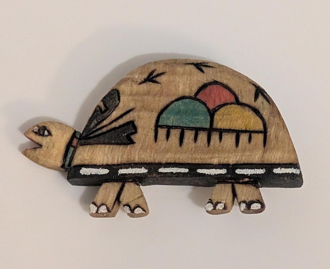 Hopi Turtle Magnet, D Masawytewa
