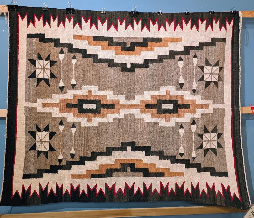 1930's Navajo Rug,Klagetoh 50"x61" (Unknown artist)