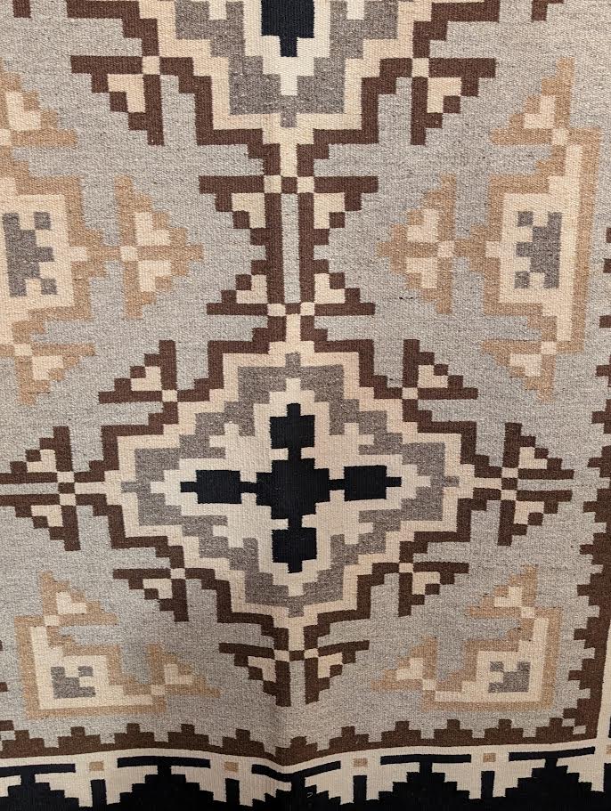 Navajo Rug Two Grey Hills 46x68