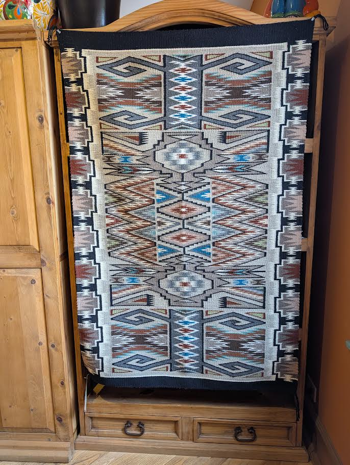 Navajo Rug Teec Nos Pos 36.25x57.5 (Lillie Tsitsui)