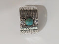 Hair Barette w Turquoise, Joann Silver