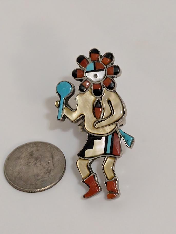 Patsy Spencer Inlay Kachina Ring