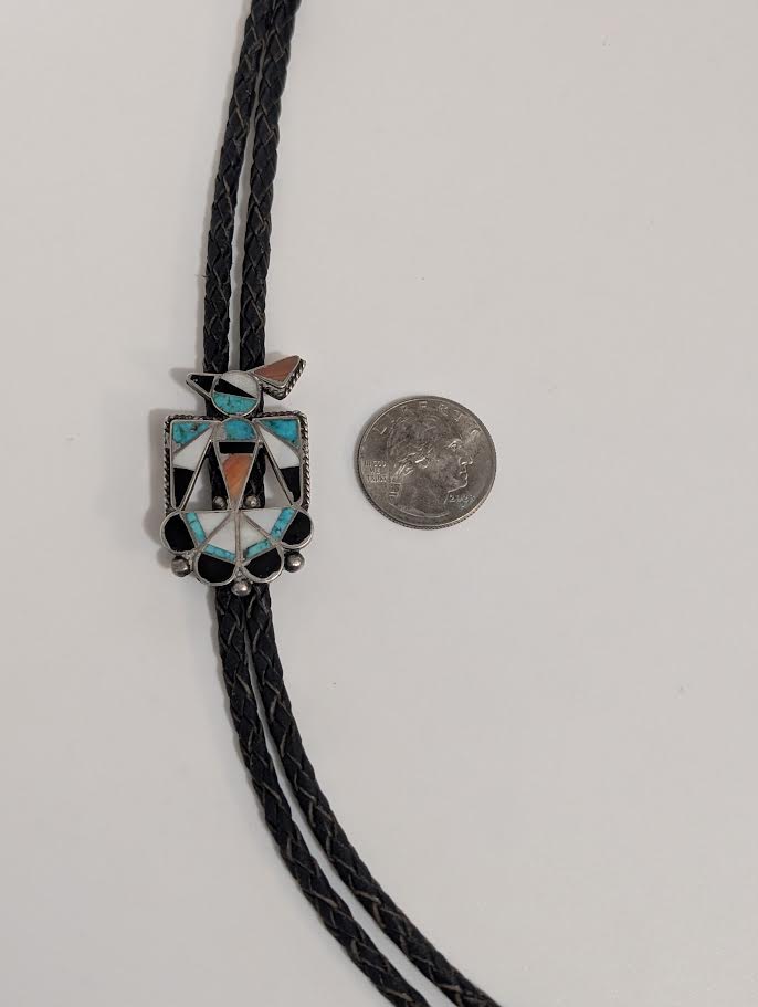 Bolo, Inlay Bird w Matching Inlay ends