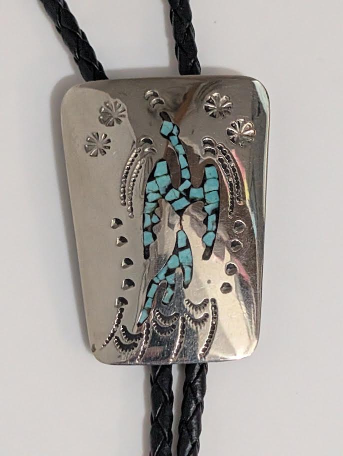 Turquoise Chip Inlay Bolo