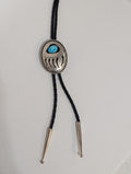 Bear Paw w Turquoise Center Bolo