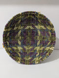 10"Hopi Basket, S Tenakhongva, Purple, Green Blue