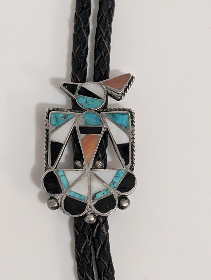 Bolo, Inlay Bird w Matching Inlay ends
