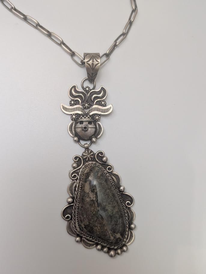 Damale Turquoise Kachina Necklace, CE