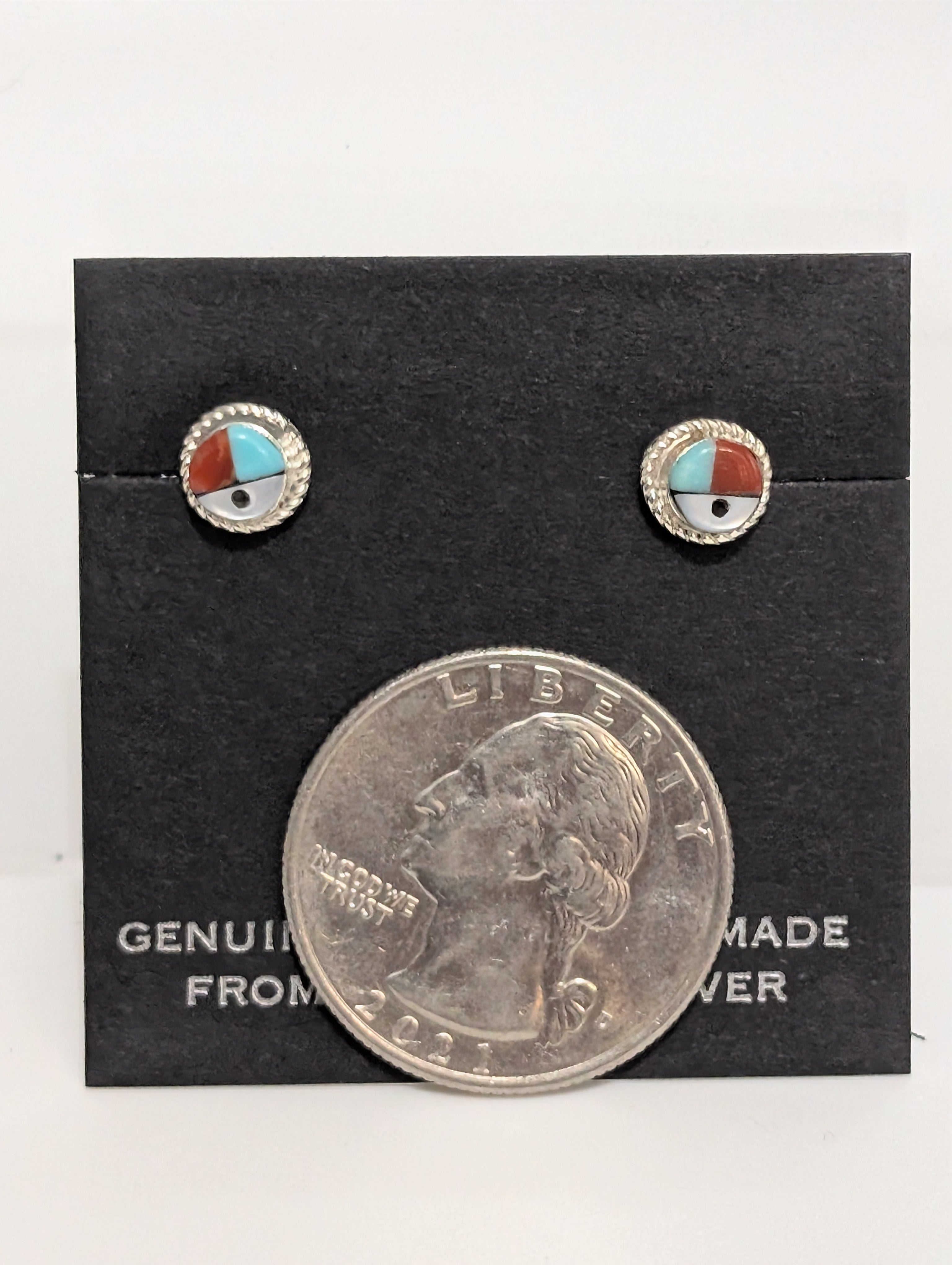 Tiny Inlay Sun Faces
