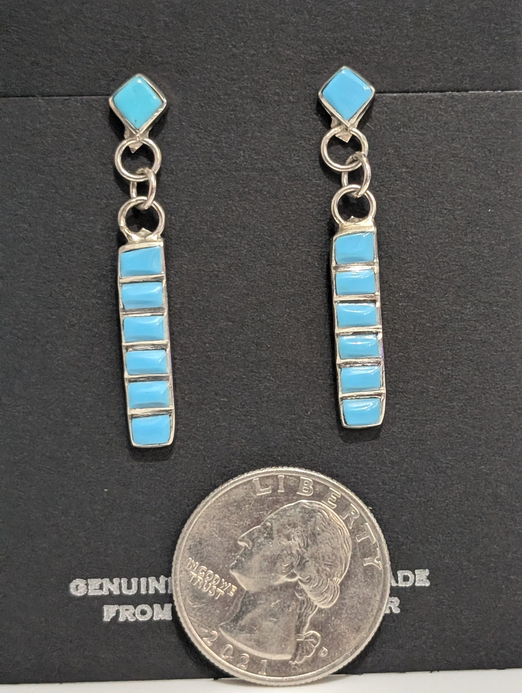 Glenetta Luna Sterling silver and Turquoise Earrings