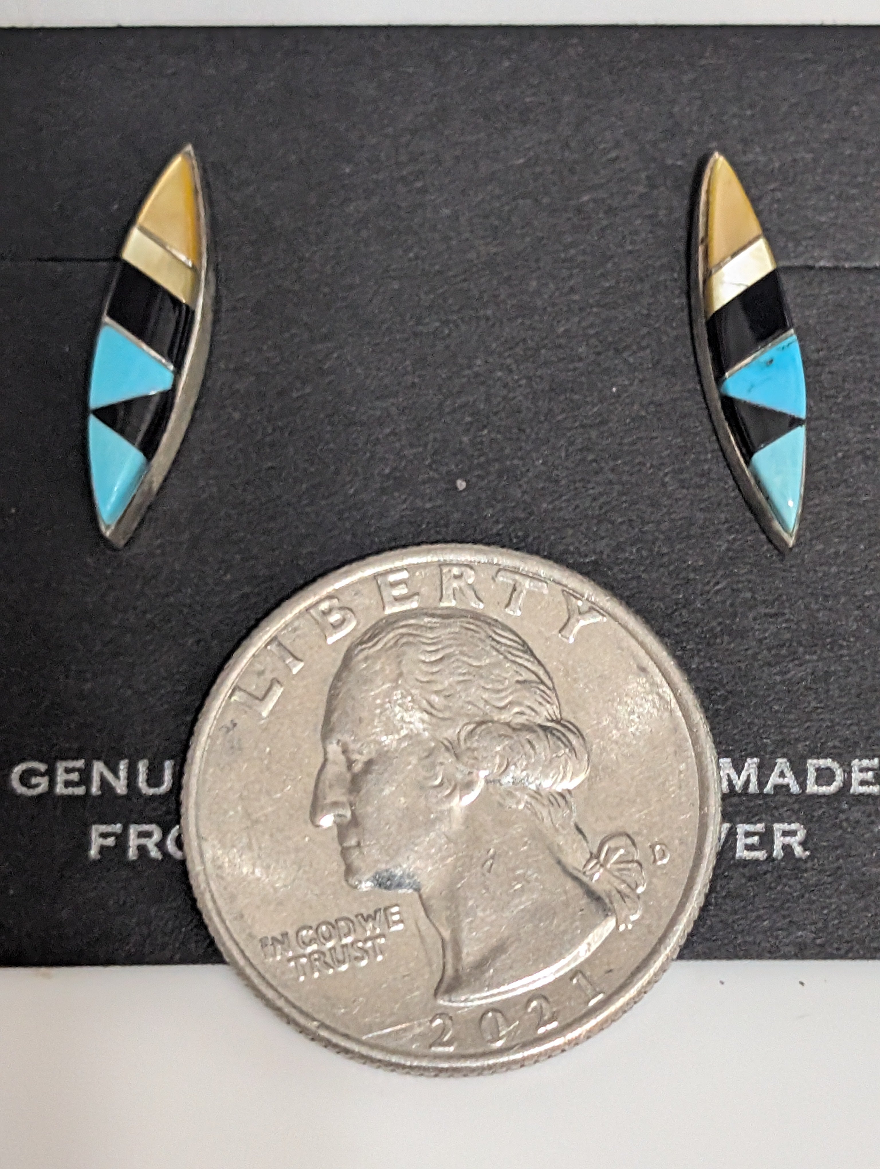 Zuni Inlay Post Earrings