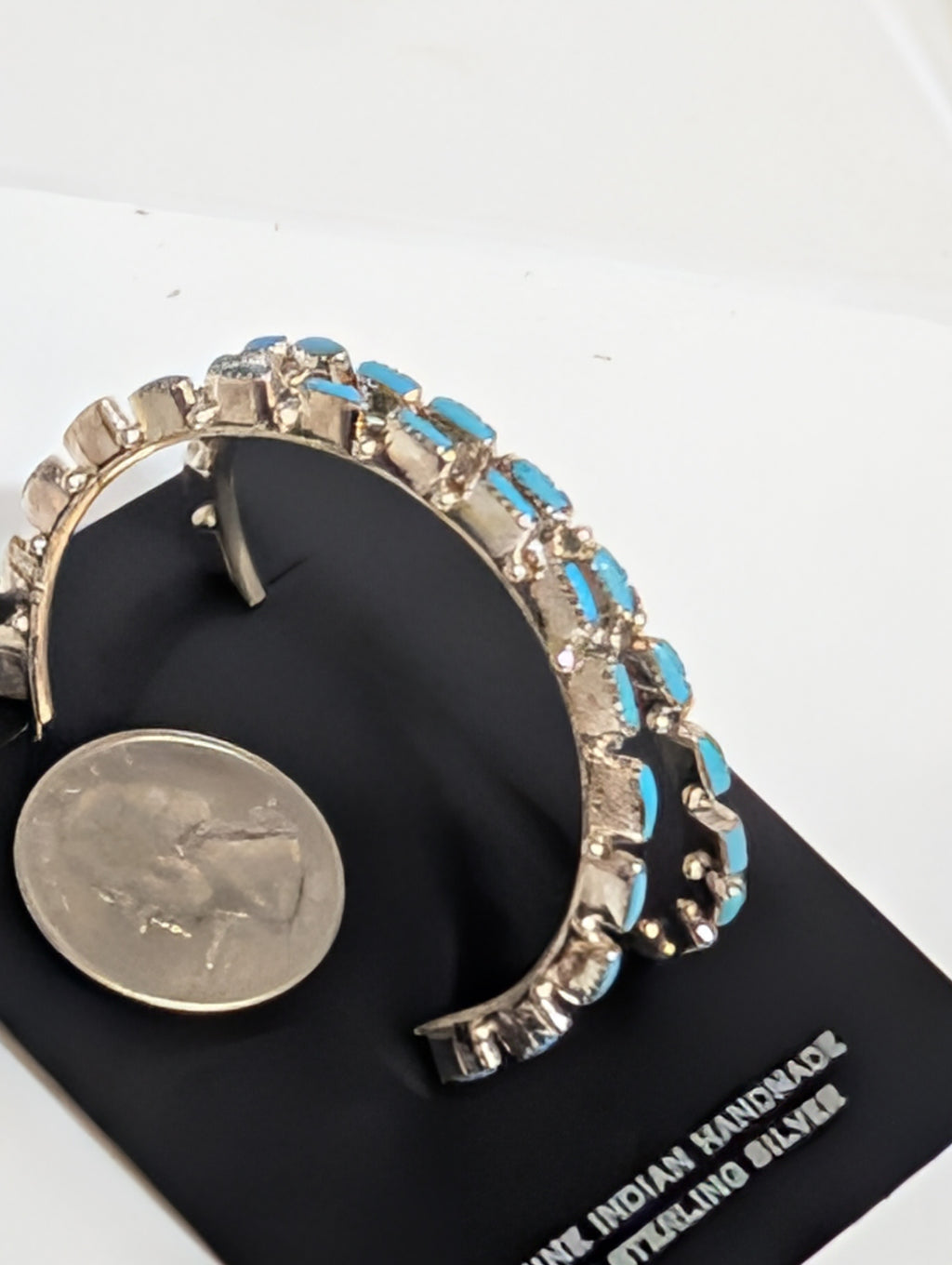 Large Turquoise Hoops