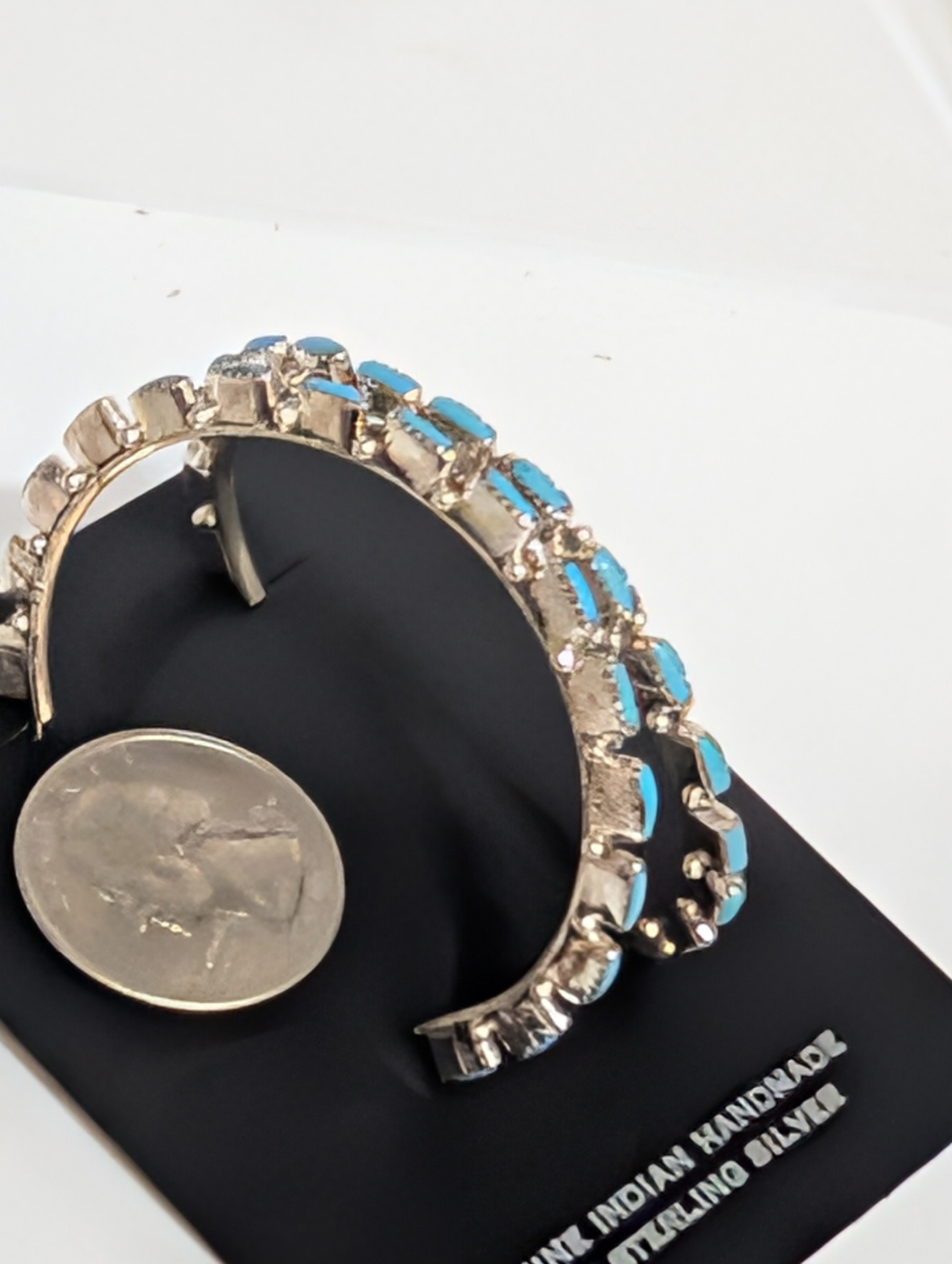 Large Turquoise Hoops