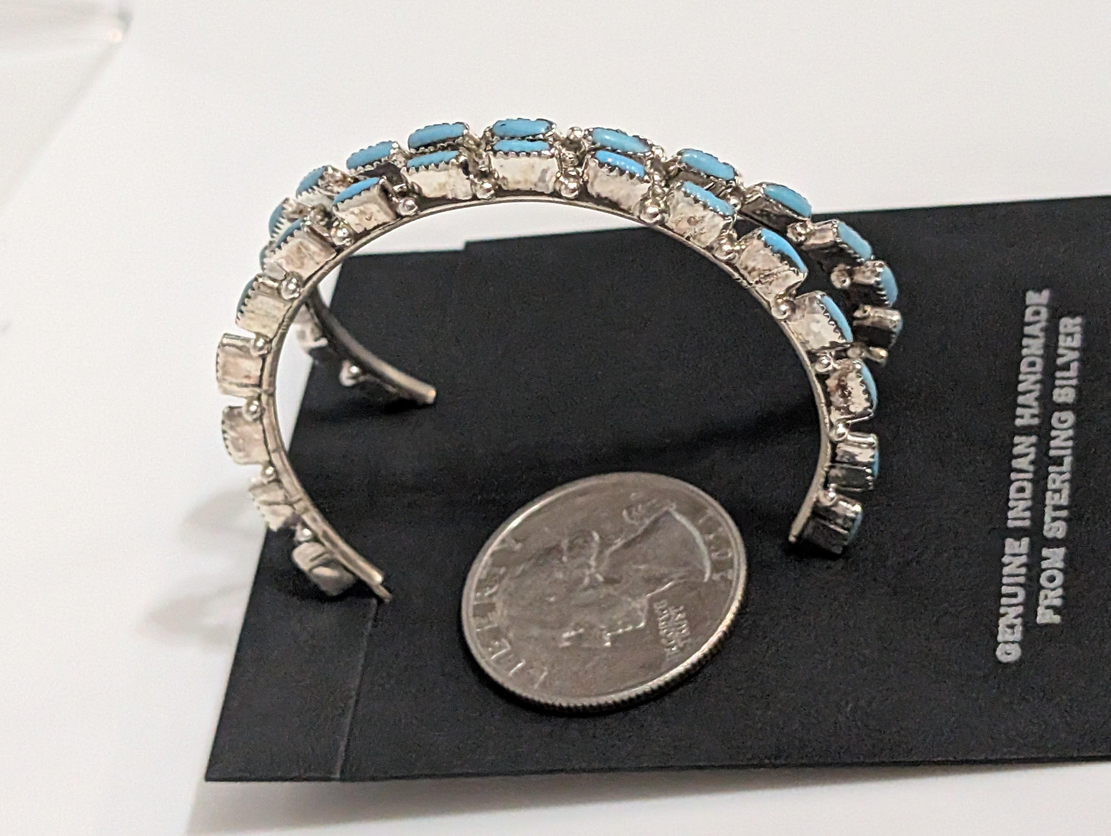 Large Turquoise Hoops