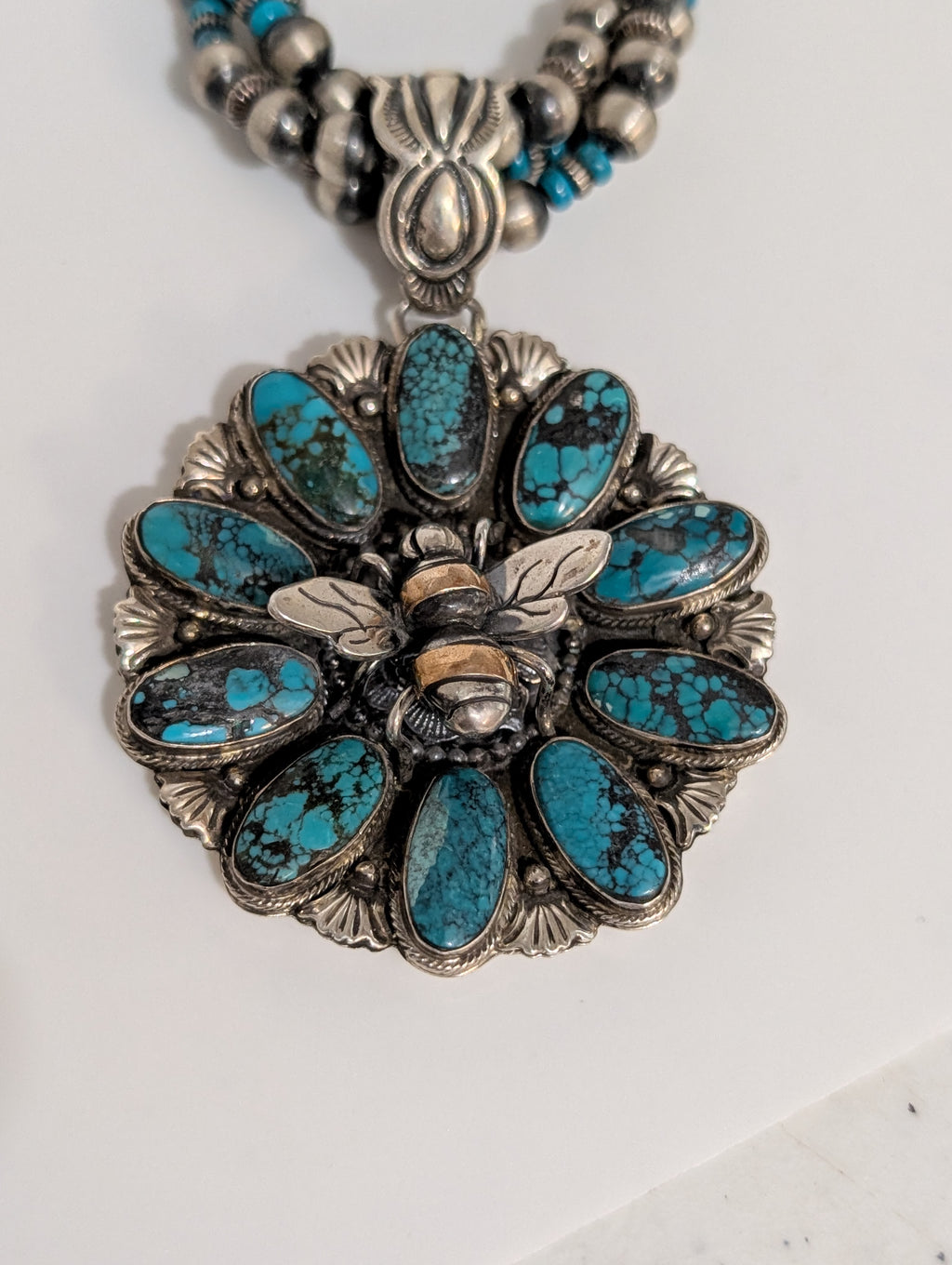 Bee and Flower Necklace, Begay