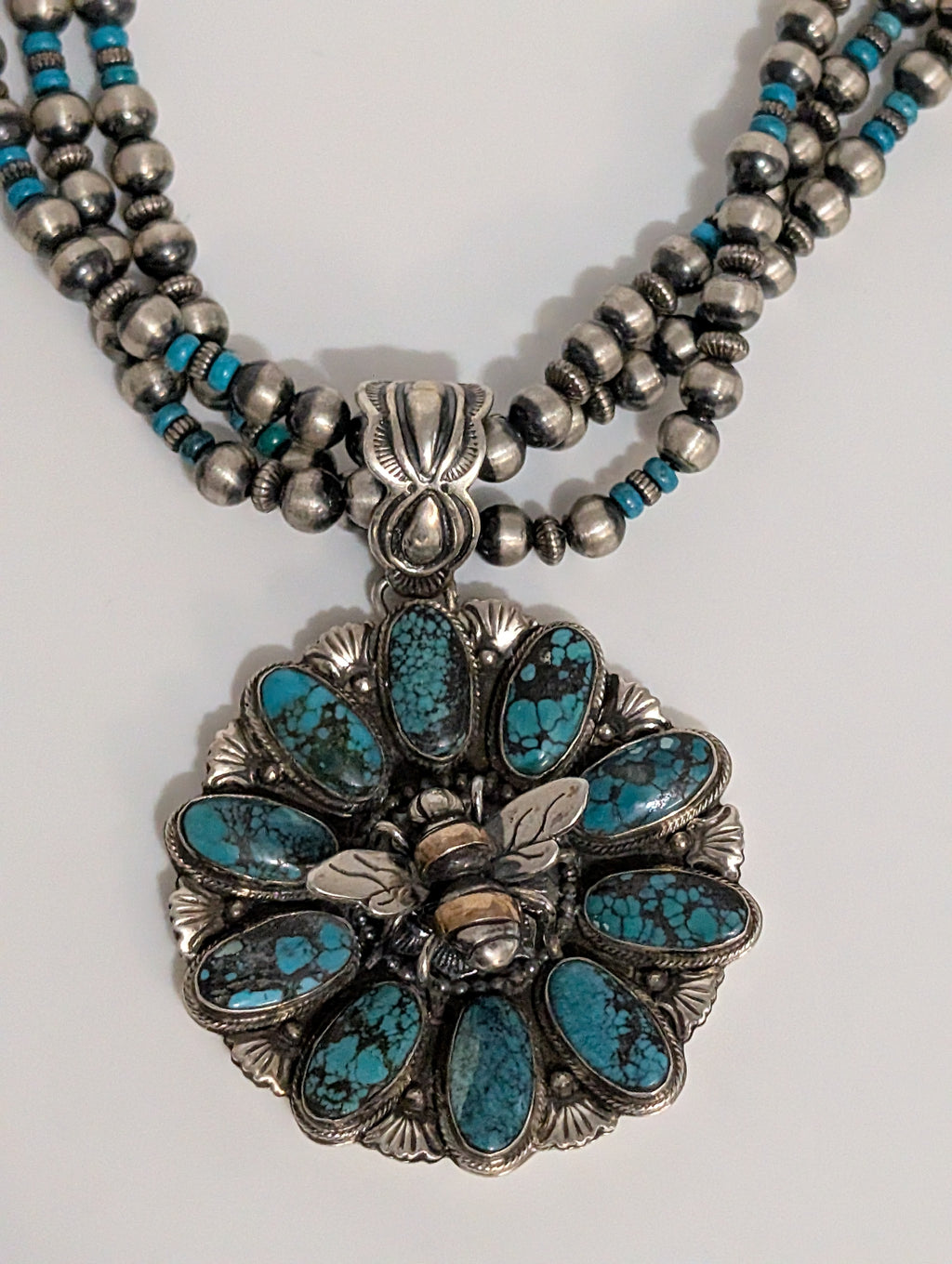 Bee and Flower Necklace, Begay