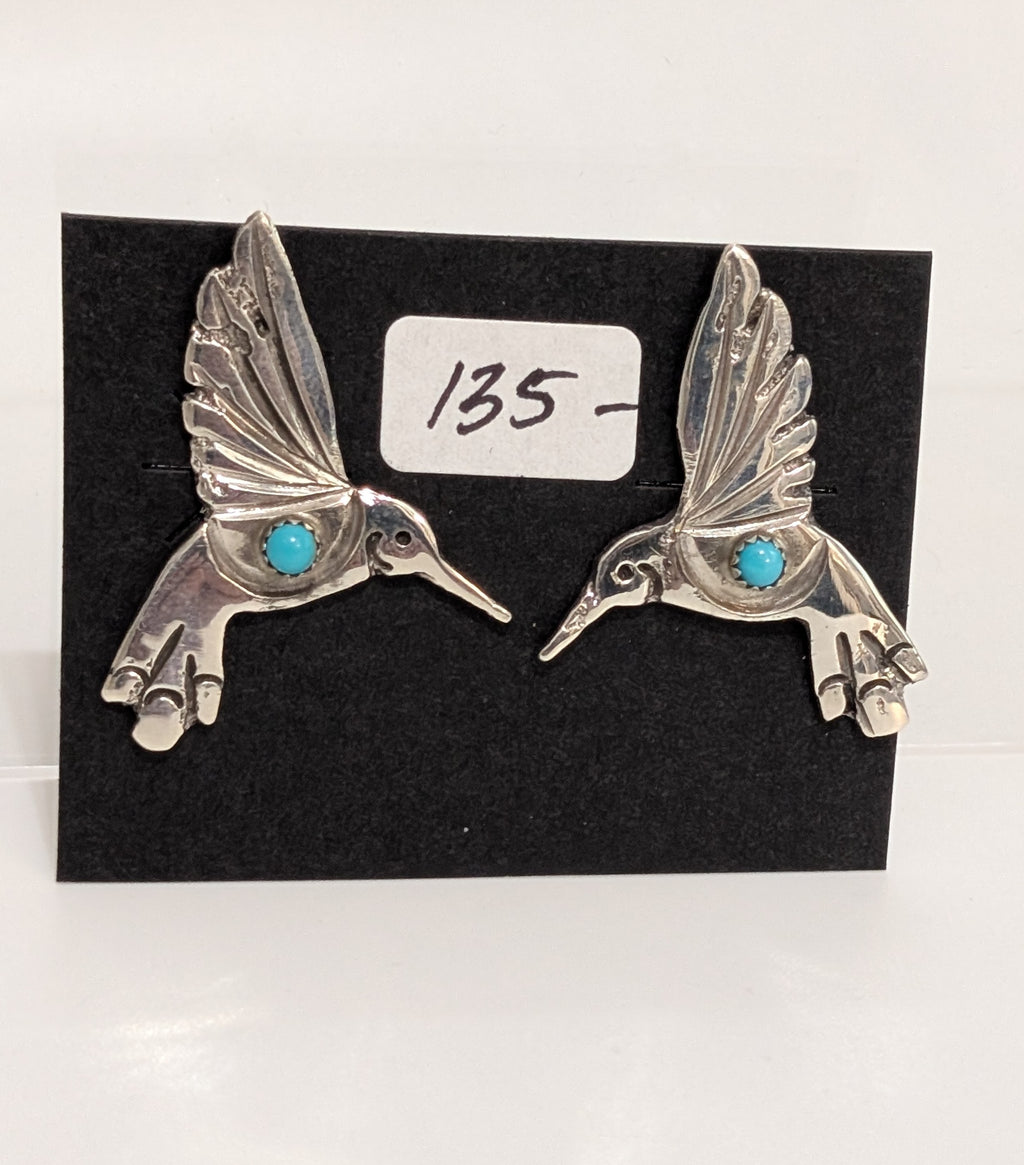 Hummingbird Post Earrings