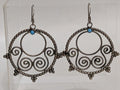 Round Silver Earrings