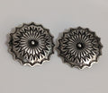 Round Stamped Earrings,BLKGT