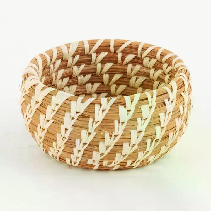 Miniature Pine Needle Bowl Basket, Myan