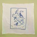 Dish Towel - Songbirds, Steel Blue